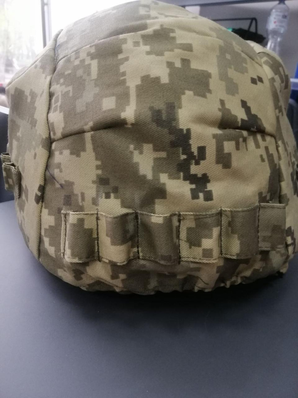 Кавер на шолом з "вухами" , кол. ПІКСЕЛЬ, розмір універсальний - фото