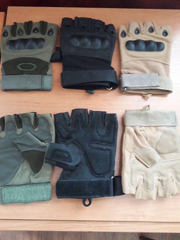 Перчатки ТАКТИЧНІ без пальців ХАКІ р.М - фото №2