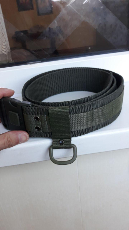 Тактичний ремінь зі стропою  моллє (ЩІЛЬНИЙ) ХАКІ - фото №3