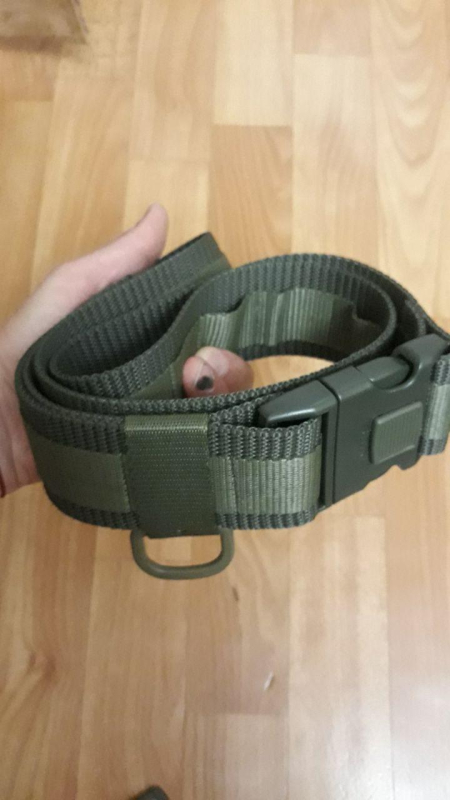 Тактичний ремінь зі стропою  моллє (ЩІЛЬНИЙ) ХАКІ - фото №5