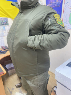 Куртка ЗИМОВА з каптуром, тканина МВС, ОЛИВА р.54-56170\176) - фото