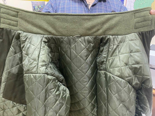 Куртка  ЗИМНЯЯ  с капюшоном, ткань ВО, ОЛИВА р.54-56(158\164) - фото №4