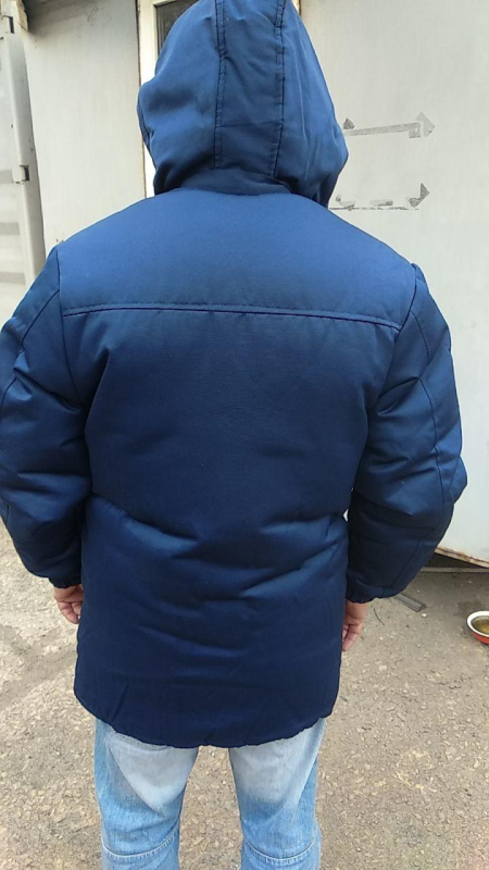 Куртка робоча ЗИМОВА  з каптуром, тканина ВС, ТЕМНО-СИНЯ, р 56/58, 60/62, 64/66 - фото №2