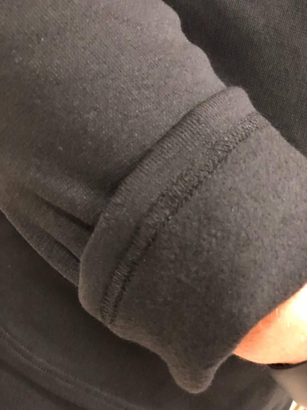 Білизна натільна утеплена з начосом р. S (чорна) - фото №3