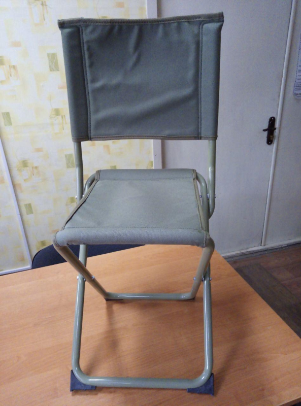 Стілець розкладний походний, кол. ОЛИВА. - фото