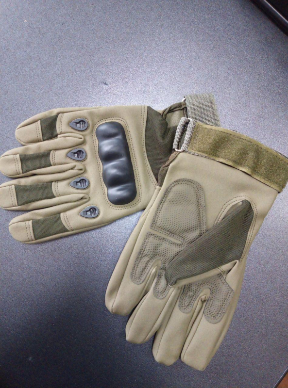 Перчатки ТАКТИЧНІ повнопалі  ХАКІ р.Л - фото №2
