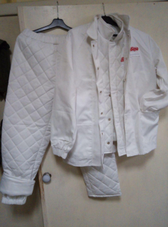 Костюм утеплений стьоганий  "ТРІЙКА" білий , р. 52-54 (170\176) - фото