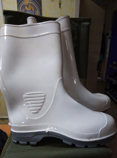 Чоботи ПВХ чоловічі БІЛІ, р. 43 - фото