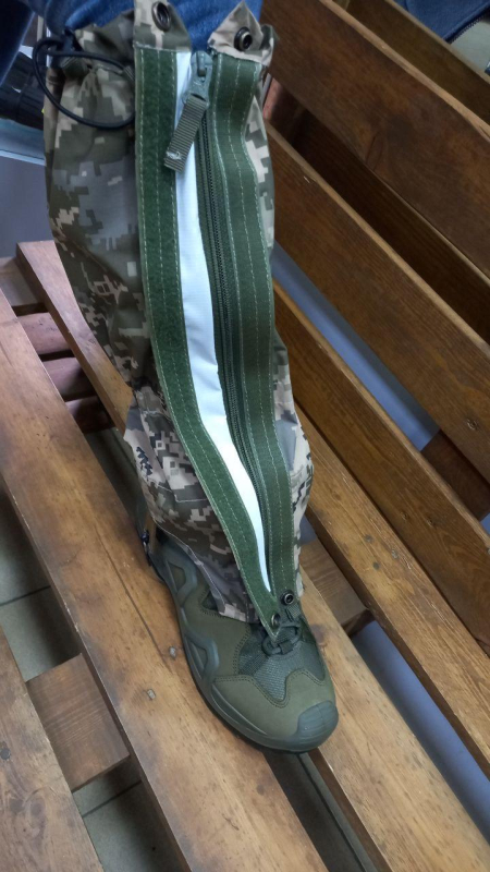 Тактичні бахіли-гамаші, захист від води, снігу, вітру. Р.40-42;  46-47 - фото №2