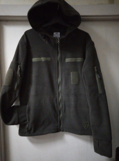 Кофта тактична флісова з капюшоном ХАКИ, р.52 р.170-176 - фото
