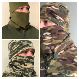 Балаклава зимова ( фліс) МУЛЬТІКАМ ,"віконце"-шторка - фото