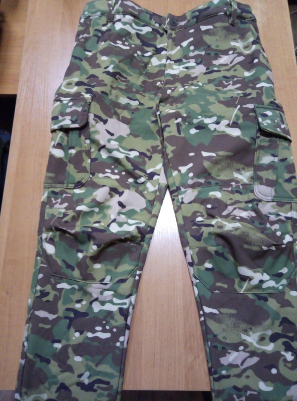 БРЮКИ ТАКТИЧЕСКИЕ УТЕПЛЕННЫЕ Wolf Softshell  МУЛЬТИКАМ ЗЕЛЕНО-КОРИЧНЕВЫЙ,р.М - фото