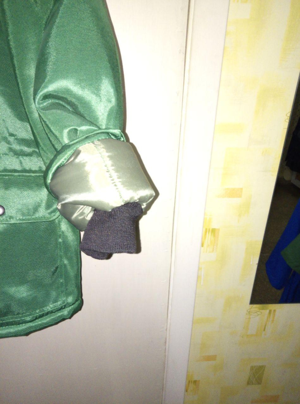 Куртка робоча ЗИМНЯ з капюшоном, тканина В, цв.ЗЕЛЕНИЙ+СІРИЙ, р 48-50(170-176) - фото №3