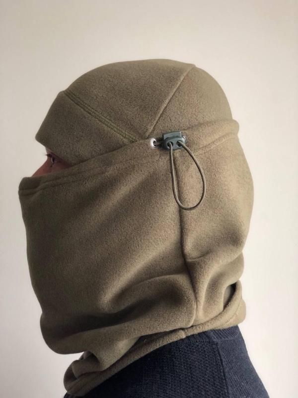 Комплект зимовий   Шапка+Бафф  ( фліс)  КОЙОТ, р. 54-58 - фото №2