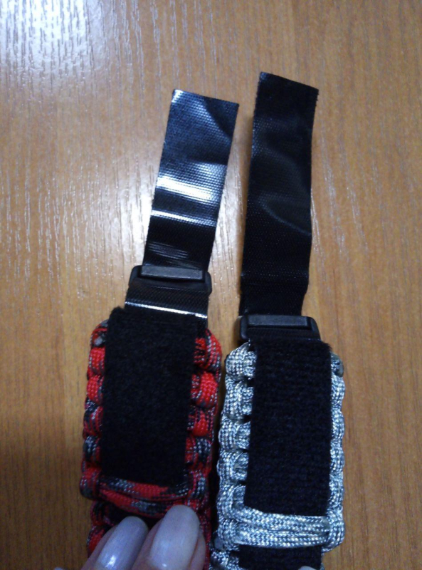 Тактический браслет виживання з компасом та термометром Singl Sword, червоний - фото №4