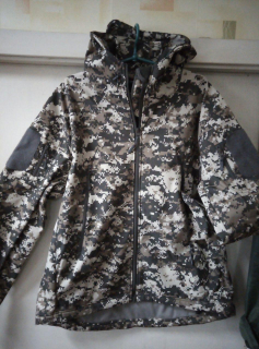 Куртка тактична з капюшоном SOFTSHELL, ПІКСЕЛЬ (ТМ OUTSIDECA) р.ХХЛ - фото