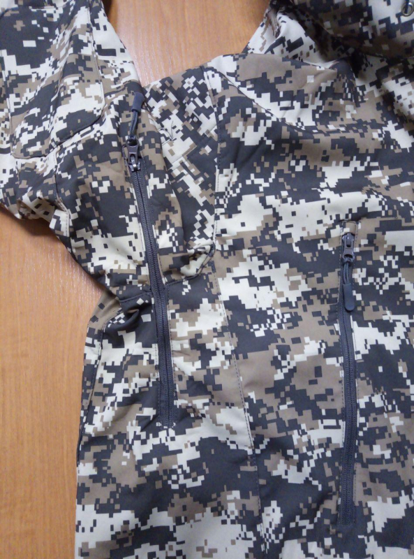Куртка тактична з капюшоном SOFTSHELL, ПІКСЕЛЬ (ТМ OUTSIDECA) р.Л. - фото №2