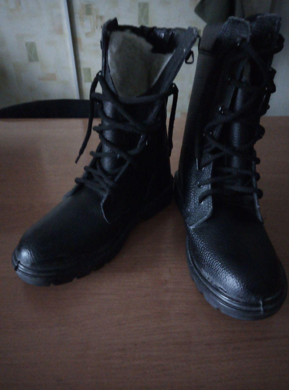Черевики зимові з високими берцями на ПУ підошві, р.40 - фото №2