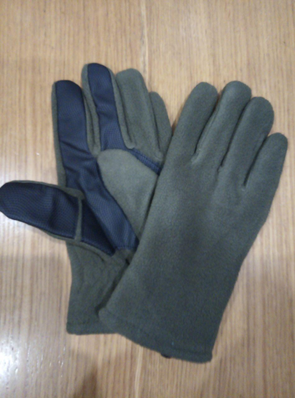 Рукавички тактичні зимові флісові,на хутрі, ОЛИВА, р.Л - фото №2