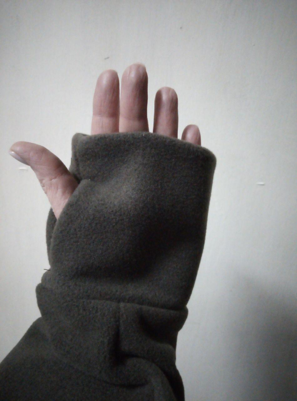 Кофта тактична флісова з капюшоном ХАКИ, р.52 р.170-176 - фото №2