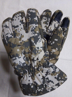 Рукавички тактичні зимові  вологостійкі, ПІКСЕЛЬ, р.2ХЛ - фото