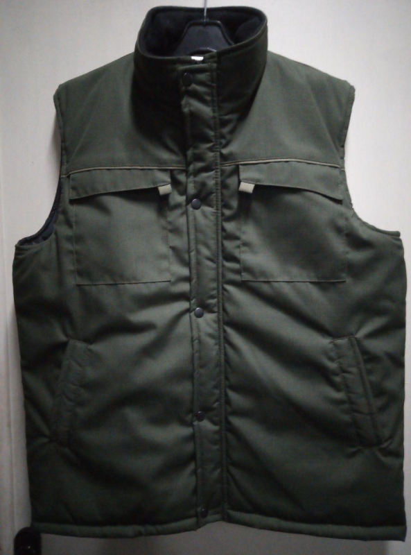 Жилет утеплений із 4 кишенями, РІП-СТОП ОЛІВА р.56-58(5/6) - фото