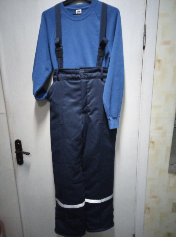 Штани робочі утеплені зі знімними бретелями та СОЛ, р. 56-58 (182/188) - фото