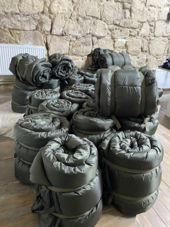 СПАЛЬНИЙ МЕШОК З КАПЮШОНИМ, підклад OMNI-HEAT, утеплювач 300 гм2 р.80х200,кол.ОЛИВА - фото