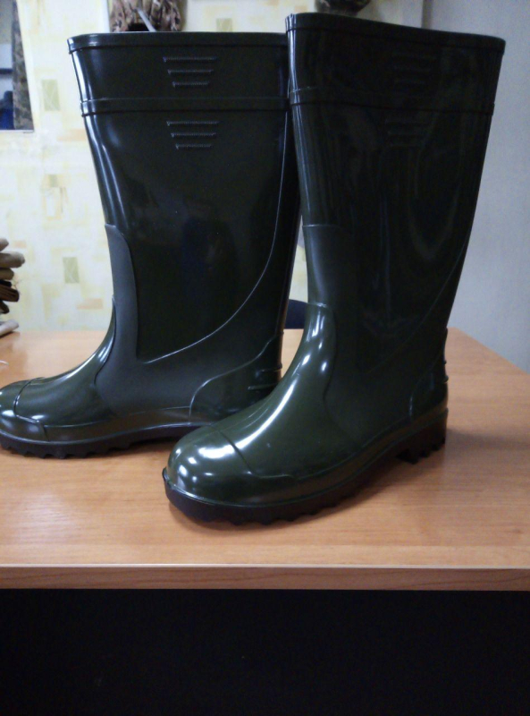 Чоботи ПВХ чоловічі зі знімним утеплювачем кол. ХАКІ р.41,42,43,44,45,46 - фото №2