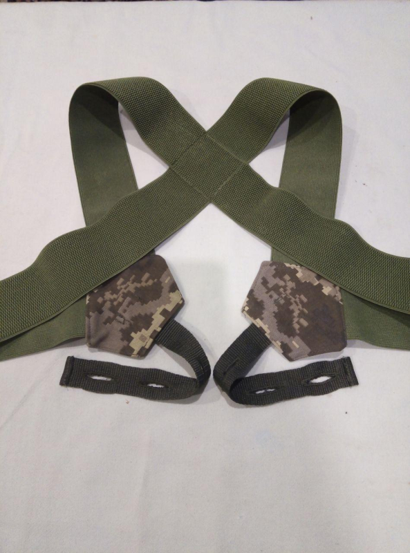 Підтяжки армійські на ґудзиках, ХАКІ+ПІКСЕЛЬ, ХАКІ-МУЛЬТИКАМ - фото №3