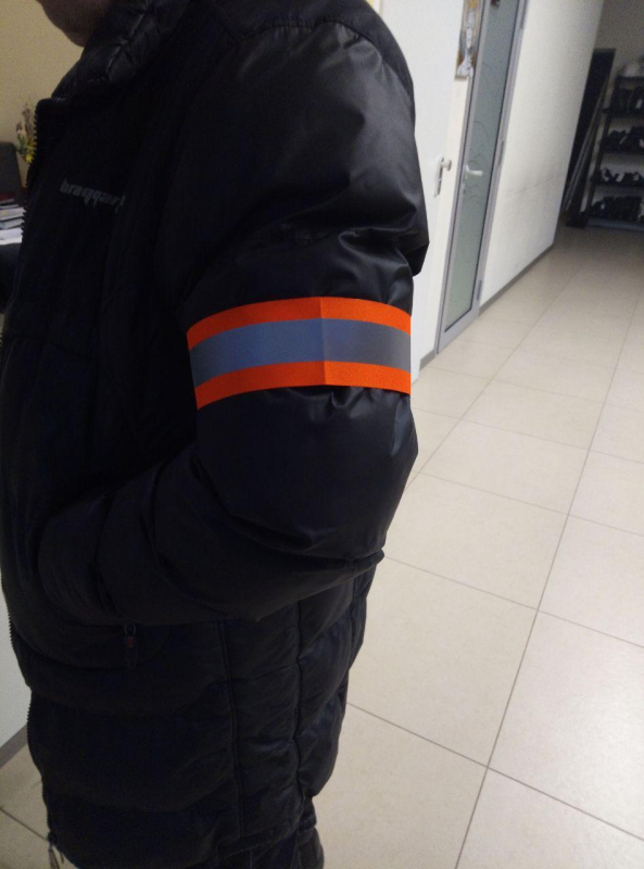 ПОВ'ЯЗКА НА РУКУ СИГНАЛЬНА, СВІТЛОВІДБИВНА - фото №2