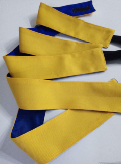ПОВ"ЯЗКИ НАРУКАВНІ ТЕРОБОРОНА ЖОВТО-СИНІ на липучці - фото