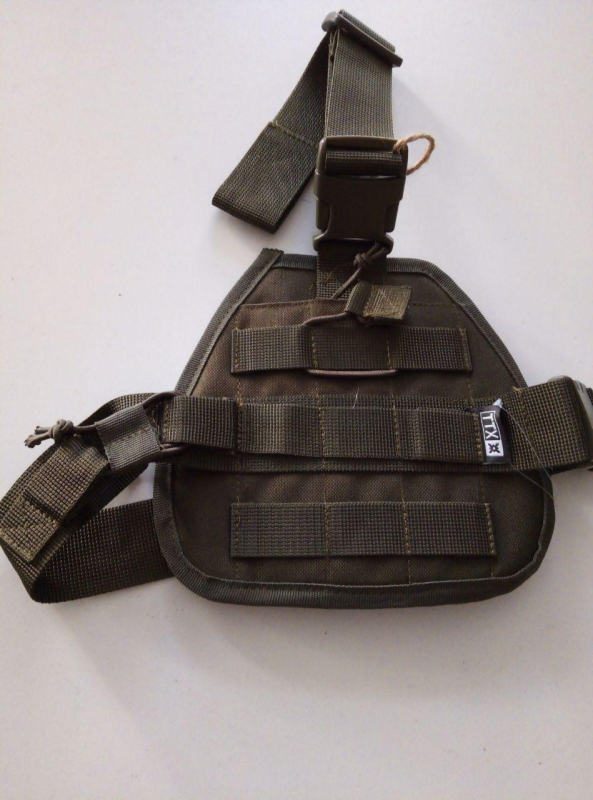 КОБУРА тактична НА СТЕГНО для ПМ з моллэ  ХАКІ, ЧОРНА - фото