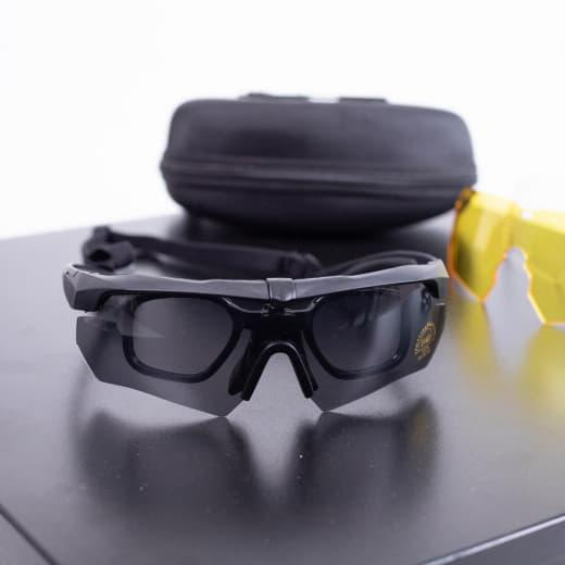 Окуляри тактичні з 3 змінними лінзами - фото