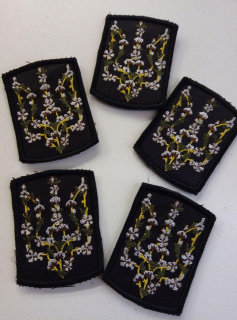 Шеврон вишитий Української тематики "ГЕРБ БАВОВНА" - фото