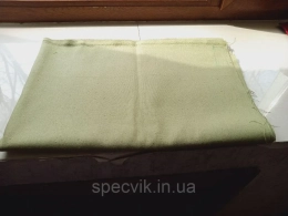 Тканина бавовняна з вогнетривким просоченням ОЛИВА, щільн..370 гм2, ш.135 - фото