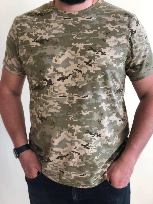 Футболка чоловіча ПІКСЕЛЬ ММ-14 великого розміру р.60 - фото