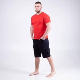 Футболка чоловіча бавовняна  ЧЕРВОНА р.Л,ХЛ, - фото