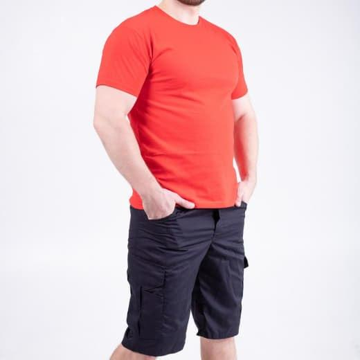 Футболка чоловіча бавовняна  ЧЕРВОНА р.Л,ХЛ, - фото №2