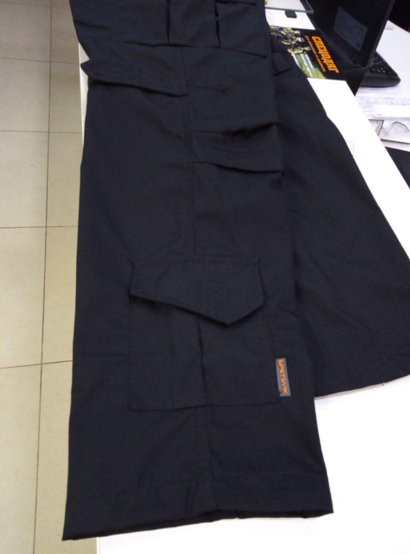 Штани тактичні з наколінниками. ЧОРНІ    р.48\3, 50\6,  52\3,4, 54\4, 56\4 - фото №5