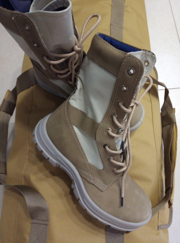 Берці ВСУ ЛІТЕННЯ НУБУК+КОРДУРА, КОЙОТ. р.45 - фото №2