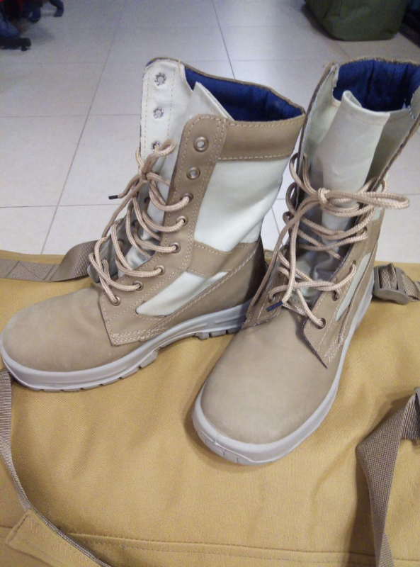 Берці ВСУ ЛІТЕННЯ НУБУК+КОРДУРА, КОЙОТ. р.45 - фото №3