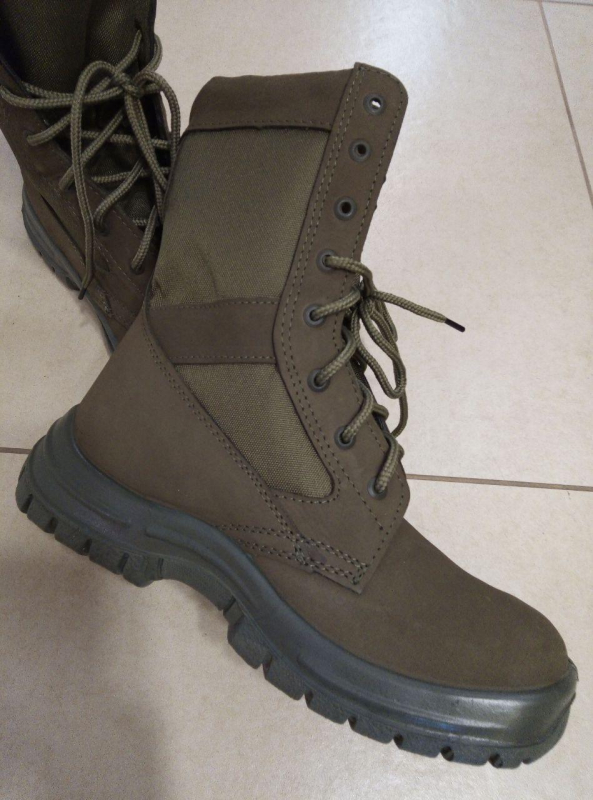 Берці ЗСУ ЛІТНІ  НУБУК+КОРДУРА, ОЛИВА. р. 40 - фото