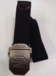 Ремінь поясний тактичний "ТРИЗУБ", ЧОРНИЙ - фото