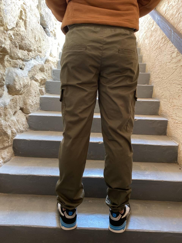 Штани молодіжні КАРГО, котон ХАКИ р.44(2),46(3),48(5),50(4),52(4) - фото №2