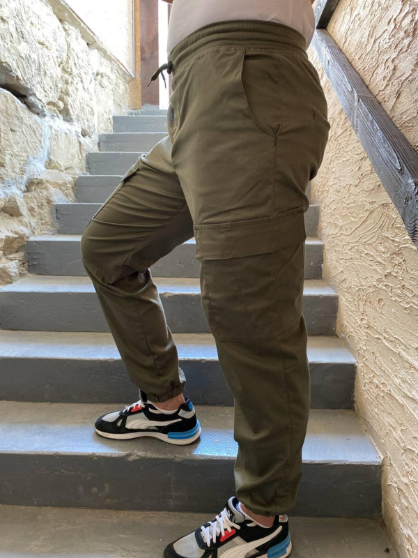 Штани молодіжні КАРГО, котон ХАКИ р.44(2),46(3),48(5),50(4),52(4) - фото №4