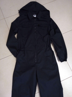 КОМБІНЕЗОН робочий чорний із капюшоном р.56-58 - фото