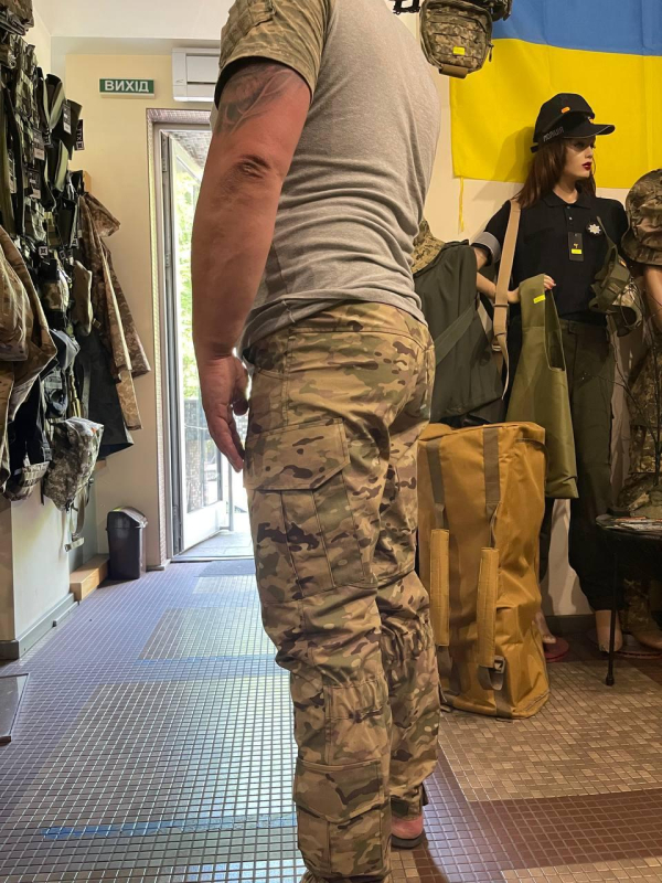 Штани тактичні КАРГО,рис.МУЛЬТИКАМ р.46/4, 48/4, 50/4, 54/5, 56/5 - фото №3