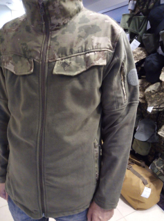 Кофта флісова комбінована WOLF ХАКИ р. 4ХЛ - фото