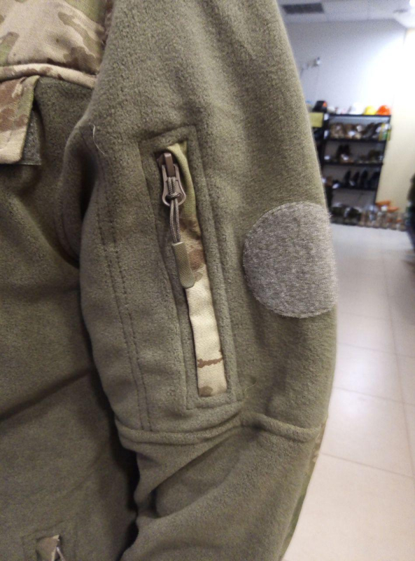 Кофта флісова комбінована WOLF ХАКИ р. 4ХЛ - фото №3